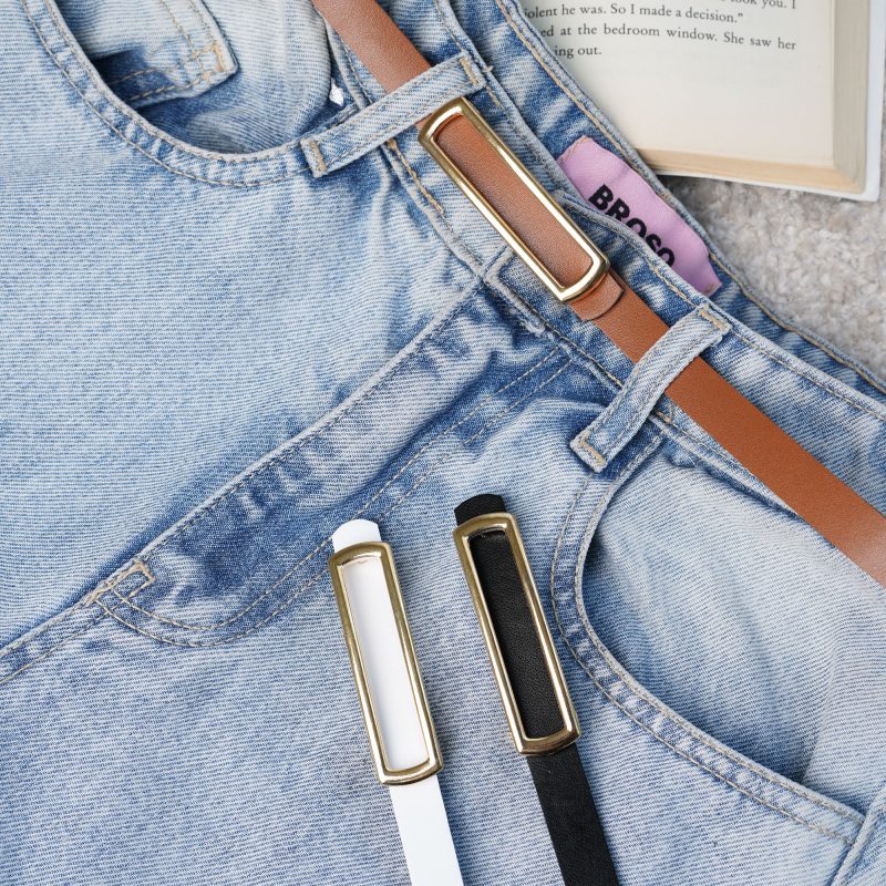 کمربند چرم مستطیلی