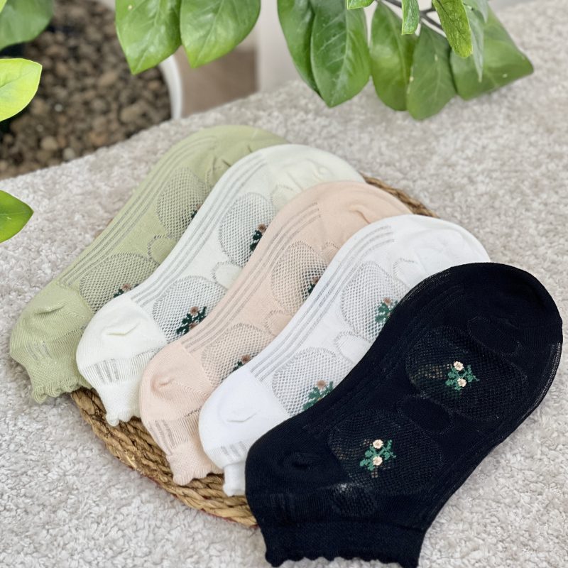 جوراب مچی طرح گل